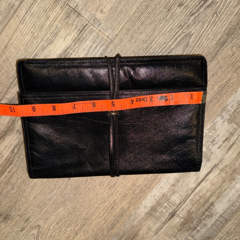 Genuine Leather Morris Moskowitz Black Clutch - Picture 2 of 5